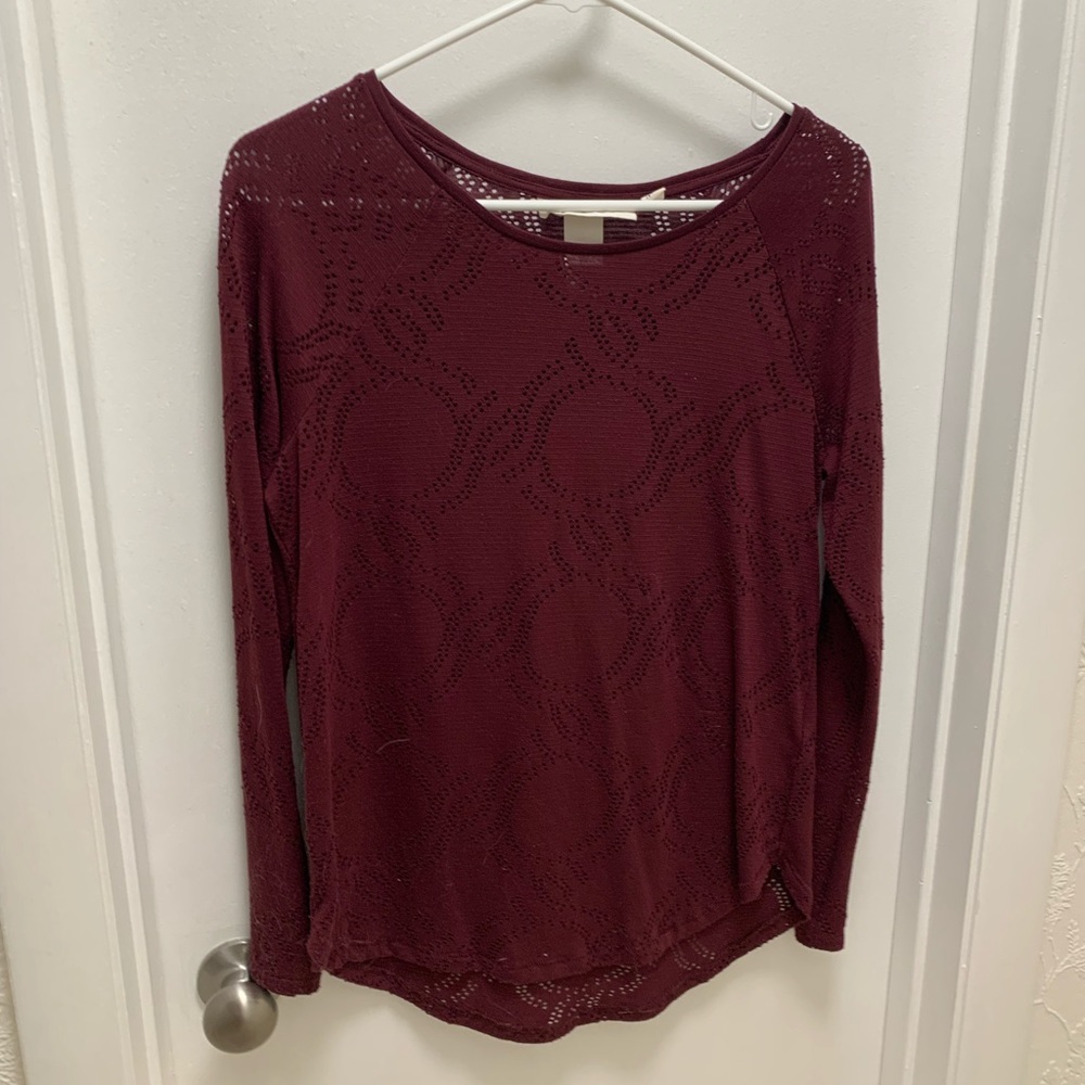 H&M Maroon Shirt